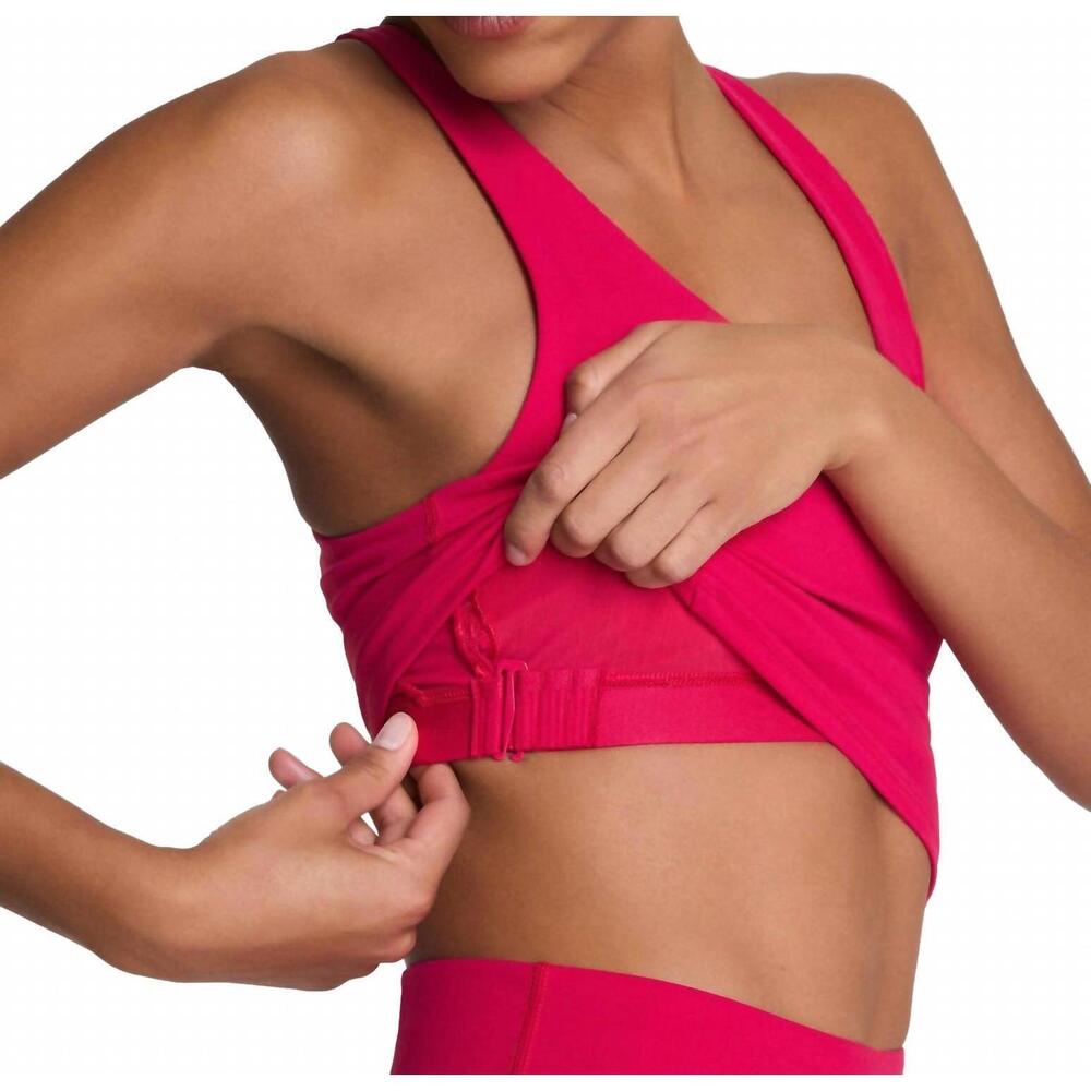 NEW SPANX get moving v neck shelf tank top in fuchsia - Picture 4 of 4